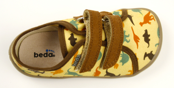 BEDA barefoot tenisky Dinosaurs BFN 170040/TEX/W/OP